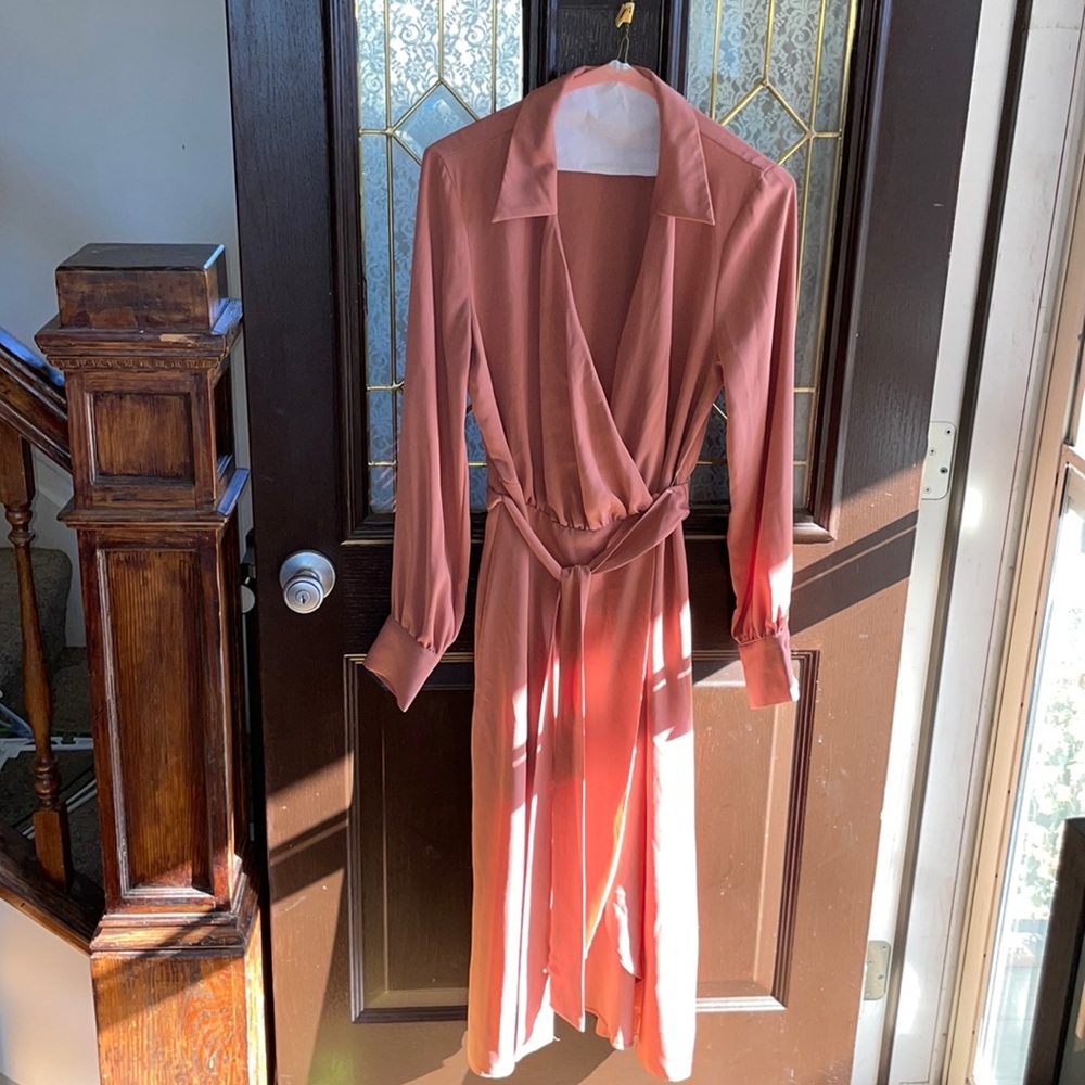 Women’s asymmetrical long sleeve dress